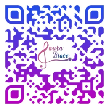 QR code to Laura Bravo's digital business card